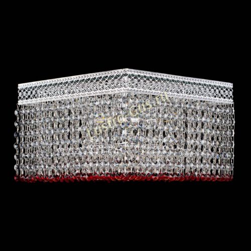 Люстра Квадрат Венеция №3 красная в Самаре Гусь Хрустальный