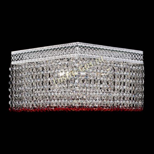 Люстра Квадрат Венеция №3 красная в Самаре Гусь Хрустальный