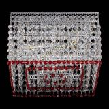 Люстра Квадрат Венеция №3 красная в Самаре