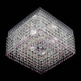 Люстра Квадрат Венеция №3 розовая в Самаре