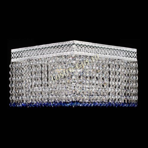 Люстра Квадрат Венеция №3 синяя в Самаре Гусь Хрустальный