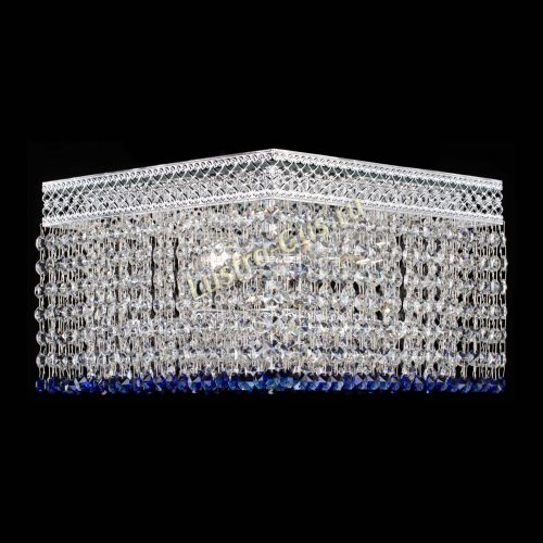 Люстра Квадрат Венеция №3 синяя в Самаре Гусь Хрустальный