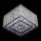 Люстра Квадрат Венеция №3 синяя в Самаре