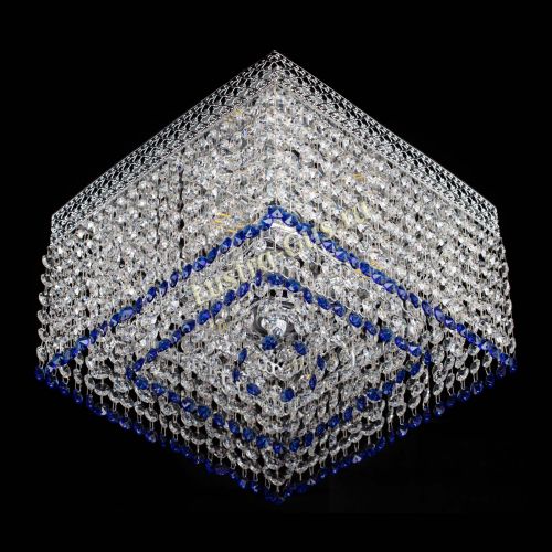 Люстра Квадрат Венеция №3 синяя в Самаре Гусь Хрустальный