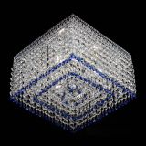 Люстра Квадрат Венеция №3 синяя в Самаре