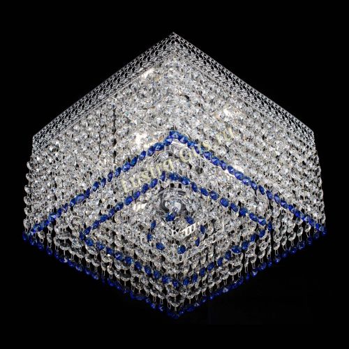 Люстра Квадрат Венеция №3 синяя в Самаре Гусь Хрустальный