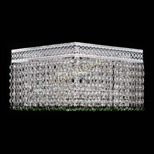 Люстра Квадрат Венеция №3 зеленая в Самаре Гусь Хрустальный