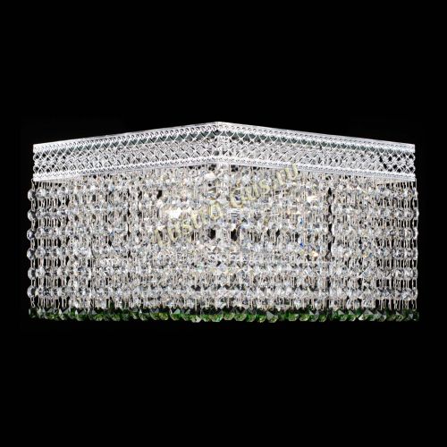 Люстра Квадрат Венеция №3 зеленая в Самаре Гусь Хрустальный