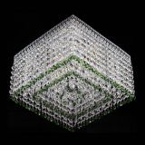 Люстра Квадрат Венеция №3 зеленая в Самаре