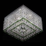 Люстра Квадрат Венеция №3 зеленая в Самаре