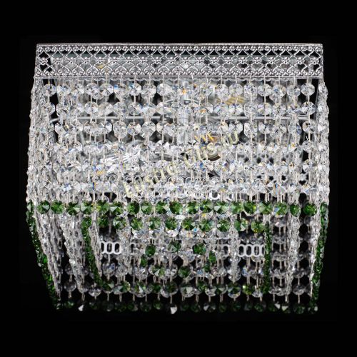 Люстра Квадрат Венеция №3 зеленая в Самаре Гусь Хрустальный