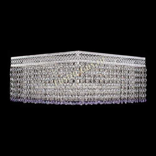 Люстра Квадрат Венеция №5 фиолетовая в Самаре Гусь Хрустальный