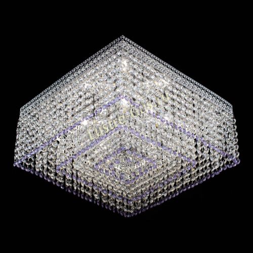 Люстра Квадрат Венеция №5 фиолетовая в Самаре Гусь Хрустальный