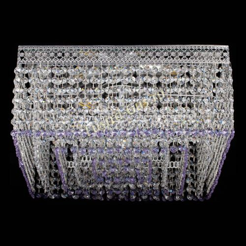 Люстра Квадрат Венеция №5 фиолетовая в Самаре Гусь Хрустальный