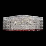 Люстра Квадрат Венеция №5 красная в Самаре