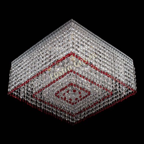 Люстра Квадрат Венеция №5 красная в Самаре Гусь Хрустальный