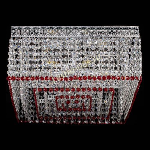 Люстра Квадрат Венеция №5 красная в Самаре Гусь Хрустальный