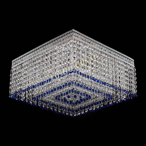 Люстра Квадрат Венеция №5 синяя в Самаре Гусь Хрустальный