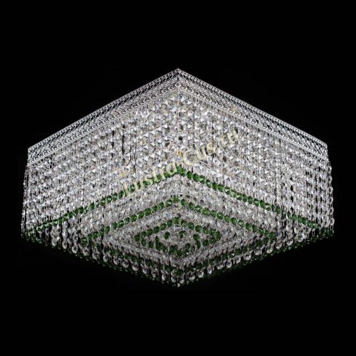 Люстра Квадрат Венеция №5 зеленая в Самаре Гусь Хрустальный