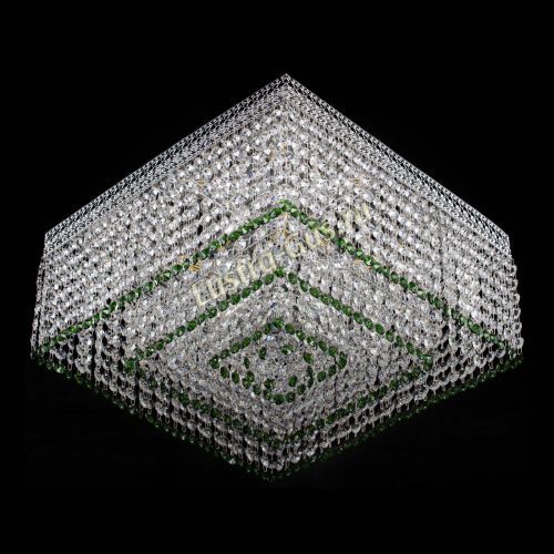 Люстра Квадрат Венеция №5 зеленая в Самаре Гусь Хрустальный
