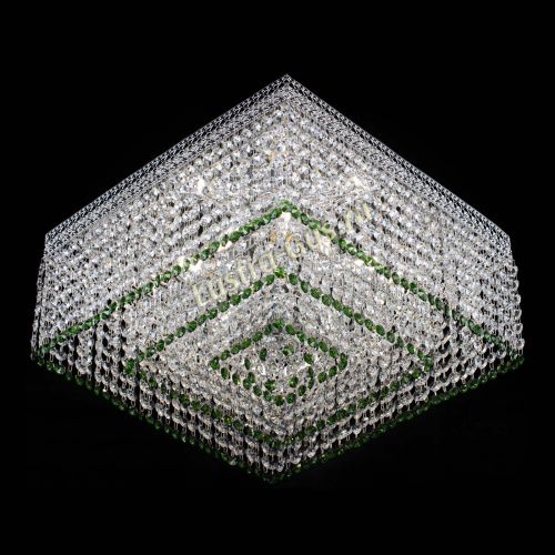 Люстра Квадрат Венеция №5 зеленая в Самаре Гусь Хрустальный