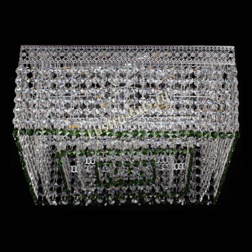 Люстра Квадрат Венеция №5 зеленая в Самаре Гусь Хрустальный