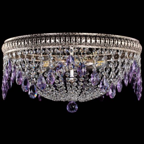 Люстра Лацио №5 журавлик фиолетовая в Самаре Гусь Хрустальный