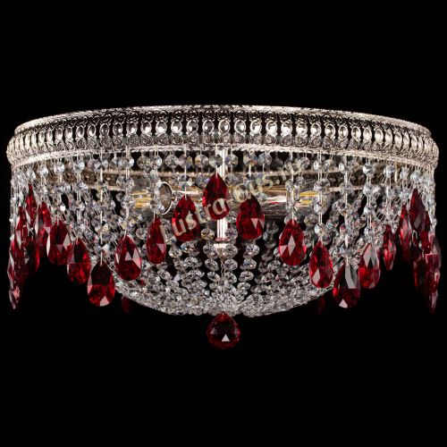 Люстра Лацио №5 журавлик красная в Самаре Гусь Хрустальный