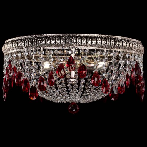 Люстра Лацио №5 журавлик красная в Самаре Гусь Хрустальный