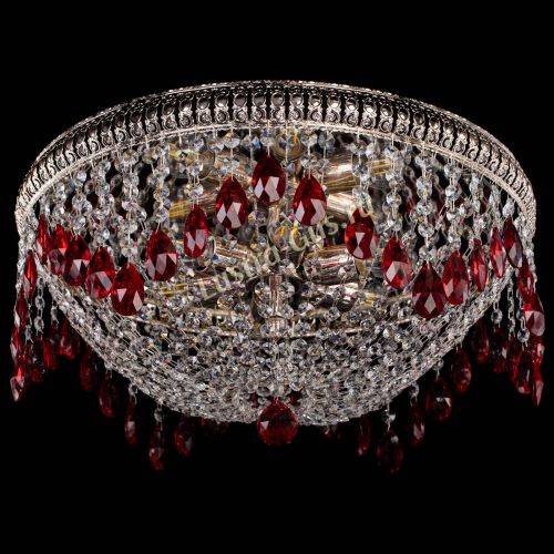 Люстра Лацио №5 журавлик красная в Самаре Гусь Хрустальный