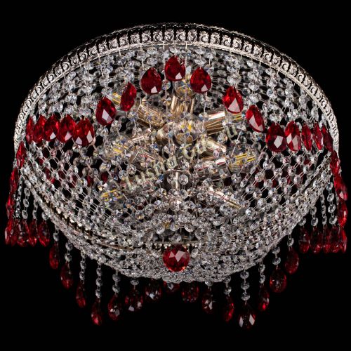 Люстра Лацио №5 журавлик красная в Самаре Гусь Хрустальный