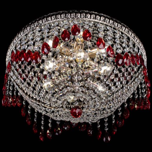 Люстра Лацио №5 журавлик красная в Самаре Гусь Хрустальный