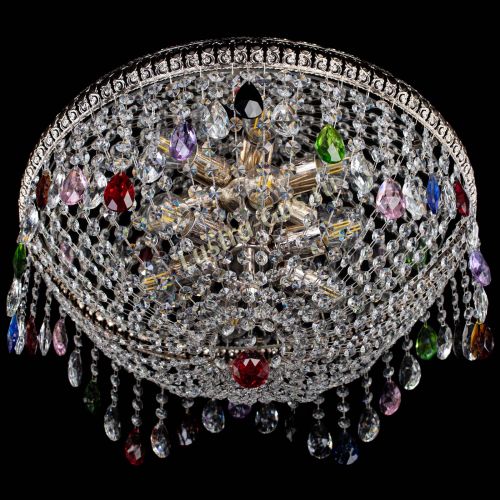 Люстра Лацио №5 журавлик разноцветная в Самаре Гусь Хрустальный