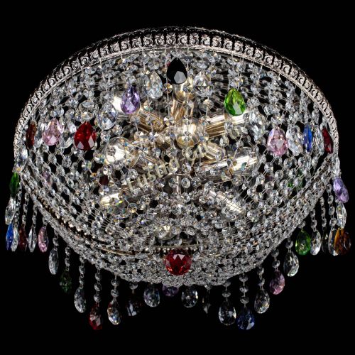 Люстра Лацио №5 журавлик разноцветная в Самаре Гусь Хрустальный