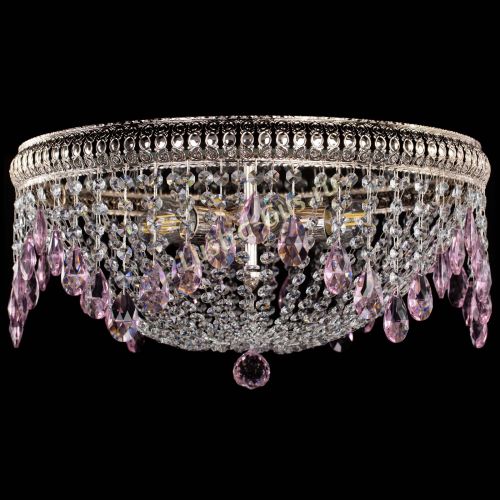 Люстра Лацио №5 журавлик розовая в Самаре Гусь Хрустальный