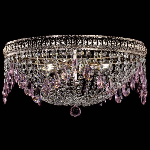 Люстра Лацио №5 журавлик розовая в Самаре Гусь Хрустальный