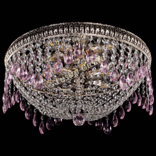 Люстра Лацио №5 журавлик розовая в Самаре Гусь Хрустальный