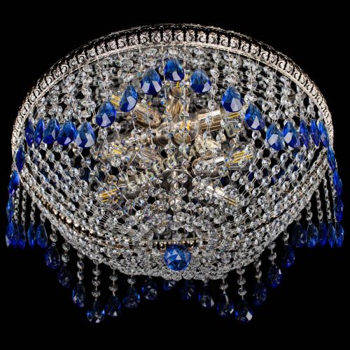 Люстра Лацио №5 журавлик синяя в Самаре Гусь Хрустальный