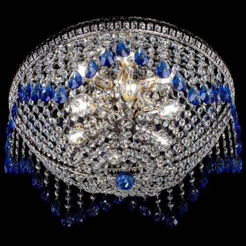 Люстра Лацио №5 журавлик синяя в Самаре Гусь Хрустальный