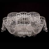 Люстра Лотос Пион Шар, диаметр 700 мм, цвет серебро, Люстры Гусь Хрустальный Люстра Лотос Пион Шар, диаметр 700 мм, цвет серебро, Люстры Гусь Хрустальный