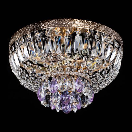 Люстра Милан Астра №3 фиолетовая в Самаре Гусь Хрустальный