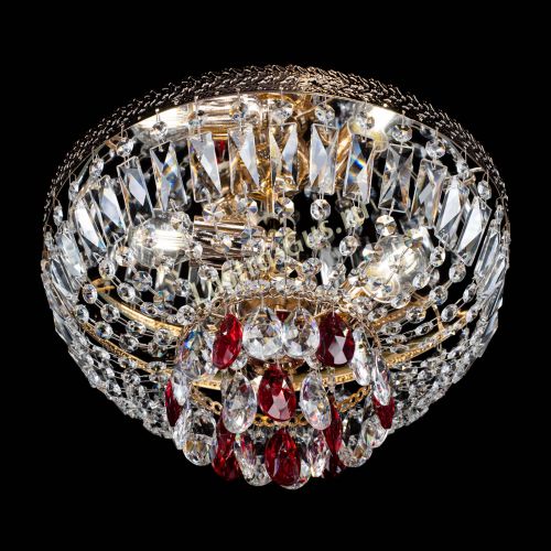 Люстра Милан Астра №3 красная в Самаре Гусь Хрустальный