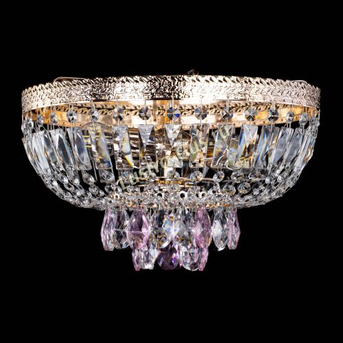 Люстра Милан Астра №3 розовая в Самаре Гусь Хрустальный