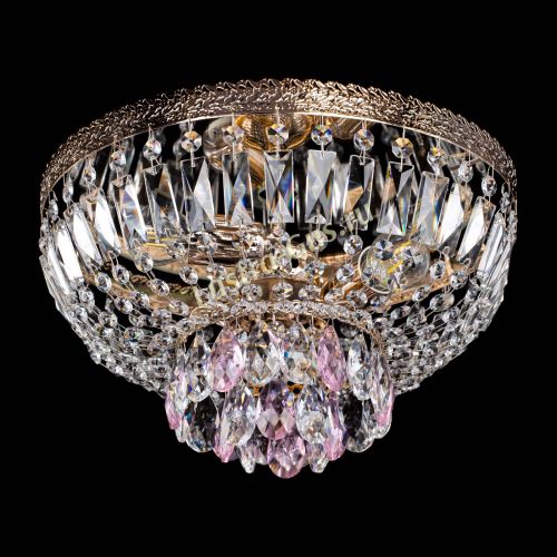 Люстра Милан Астра №3 розовая в Самаре Гусь Хрустальный