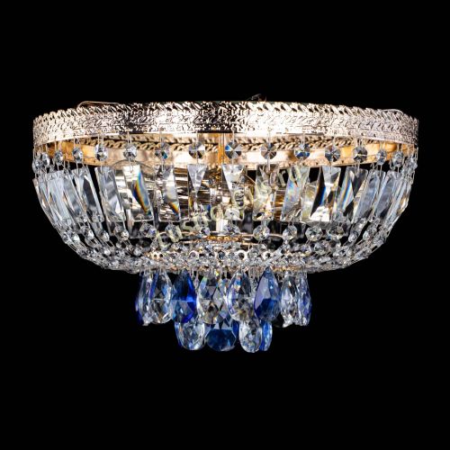 Люстра Милан Астра №3 синяя в Самаре Гусь Хрустальный