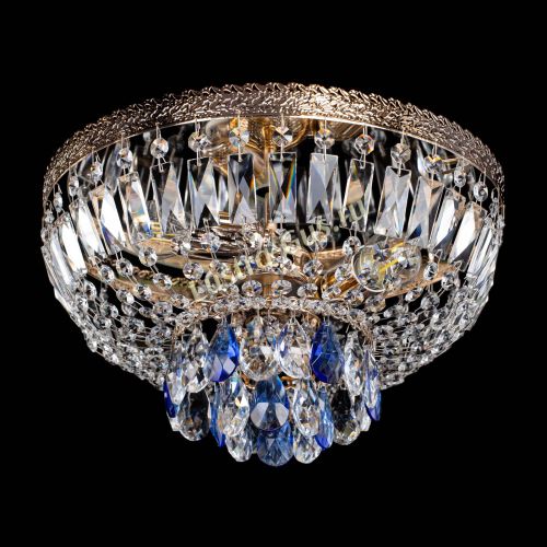 Люстра Милан Астра №3 синяя в Самаре Гусь Хрустальный