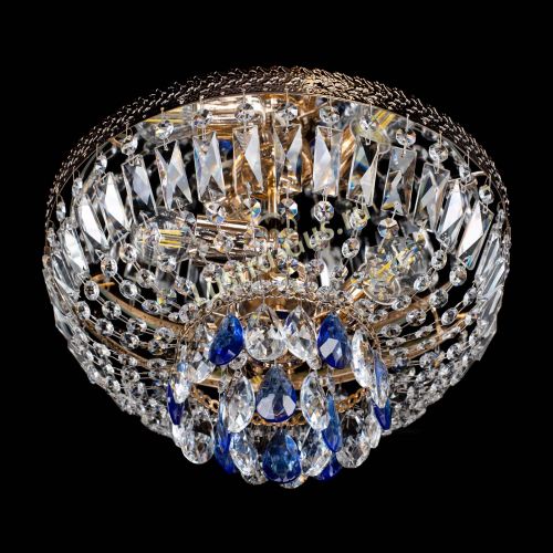 Люстра Милан Астра №3 синяя в Самаре Гусь Хрустальный