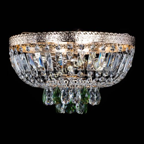 Люстра Милан Астра №3 зеленая в Самаре Гусь Хрустальный