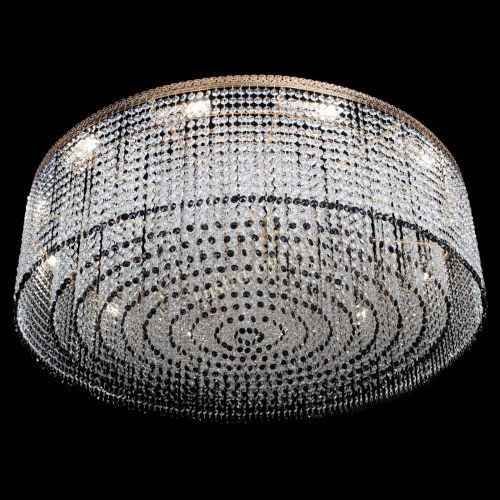 Люстра Милан капель №12 черная в Самаре Гусь Хрустальный