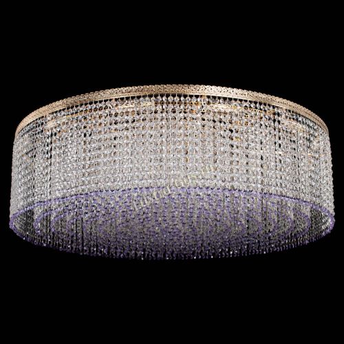 Люстра Милан капель №12 фиолетовая в Самаре Гусь Хрустальный